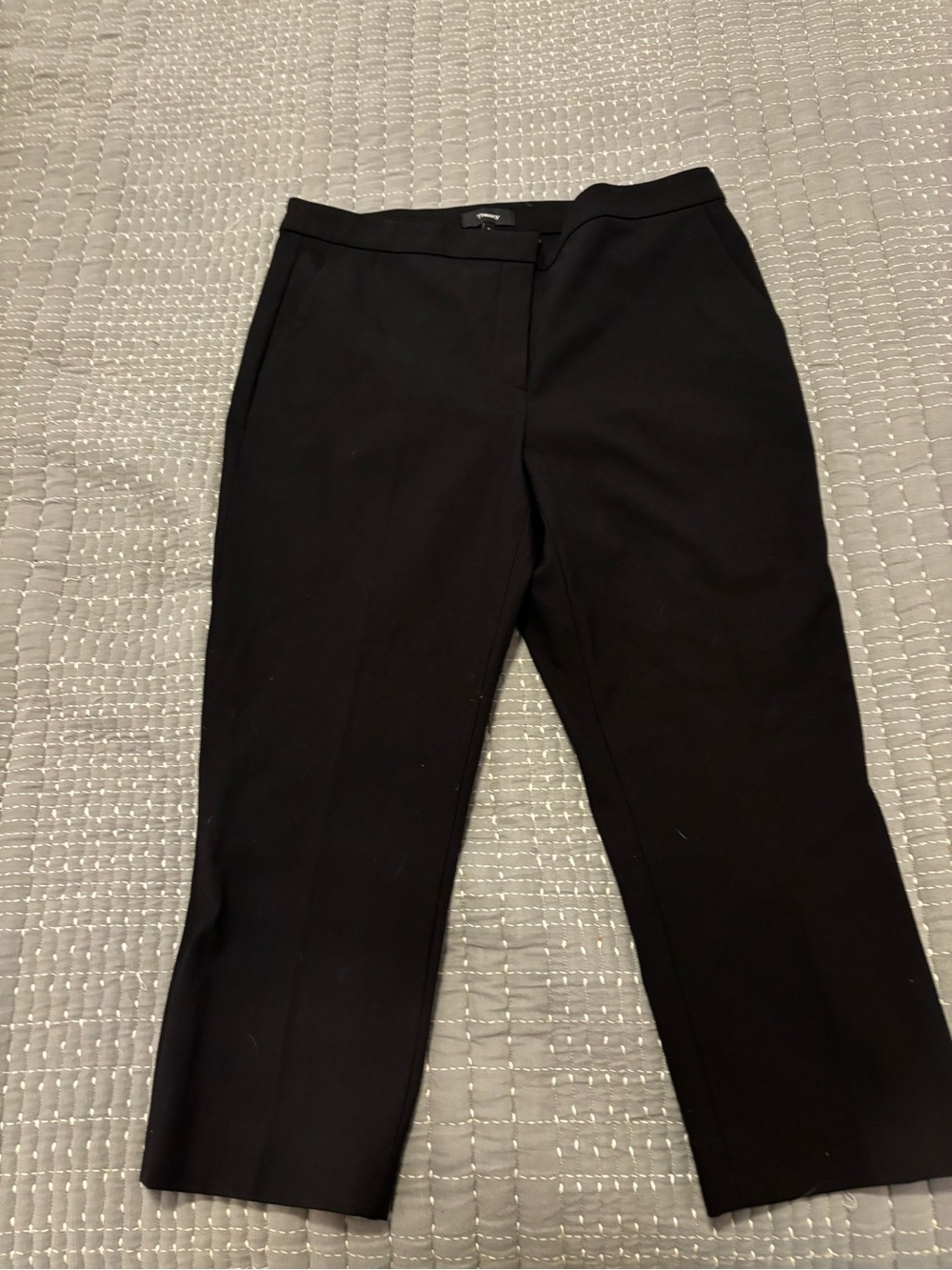 Theory Black Cropped Dress Pants